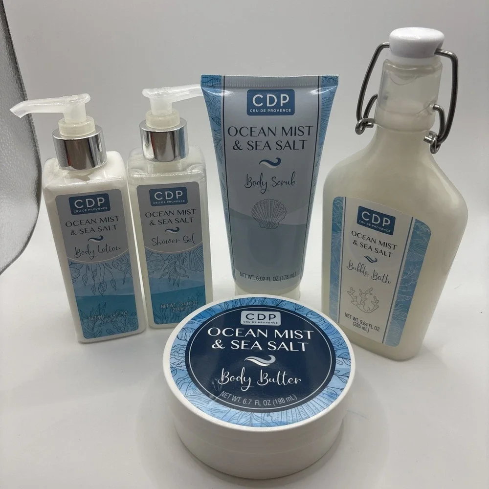 Cru De Provence CDP Ocean Mist Sea Salt Body Lotion Scrub Butter Shower Gel Bath